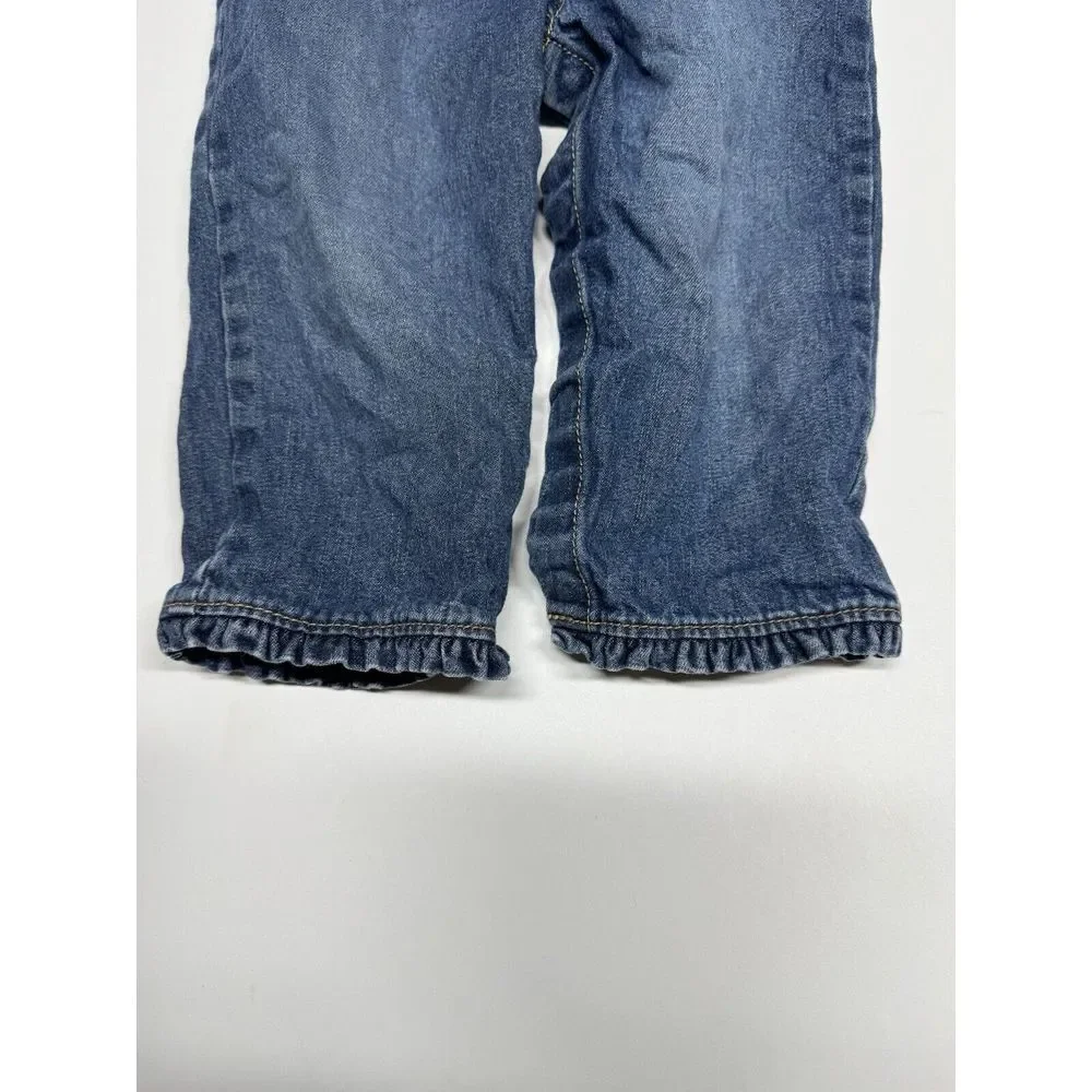 Oshkosh Bgosh Girls‎ Denim Overalls 18 Months Vestbak Embroidered Rainbow Heart